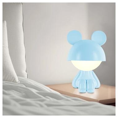 Нічник Kite LED з акумулятором Cute Mouse, блакитний (K25-316-2-3) фото №5