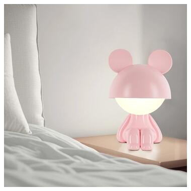 Нічник Kite LED з акумулятором Cute Mouse, рожевий (K25-316-2-2) фото №5
