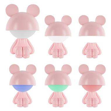 Нічник Kite LED з акумулятором Cute Mouse, рожевий (K25-316-2-2) фото №4