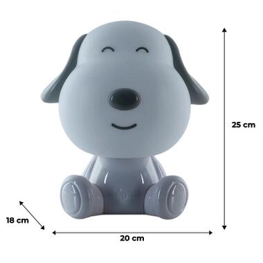 Нічник Kite LED з акумулятором Doggy, білий (K24-491-3-1) фото №6