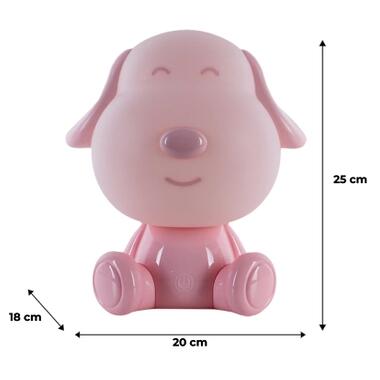 Нічник Kite LED з акумулятором Doggy, рожевий (K24-491-3-2) фото №6