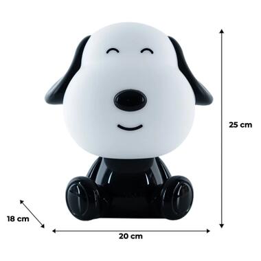 Нічник Kite LED з акумулятором Doggy, чорно-білий (K24-491-3-4) фото №6