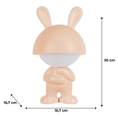 Нічник Kite LED з акумулятором Dreamy Bunny, персиковий (K25-315-1-4) фото №6