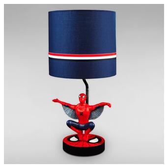 Настільна лампаз абажуром супергерой Light House DL-18352/1T червона плафон синій фото №1