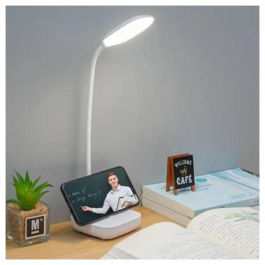 Настольный светильник светодиодная настольная лампа LED Light House SRS-20347 WT белый фото №1