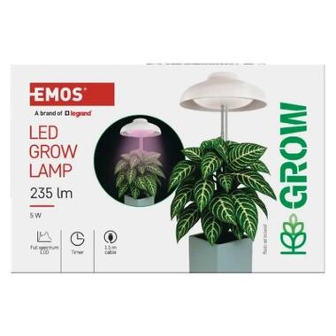 Настольная лампа EMOS LED для растений для помещений, с таймером (Z7901) фото №6