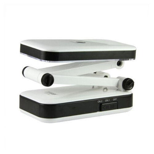 Настольная лампа трансформер 24 led черно-белый фото №5