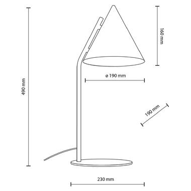 Настольная лампа TK LIGHTING 16009 CONO фото №7