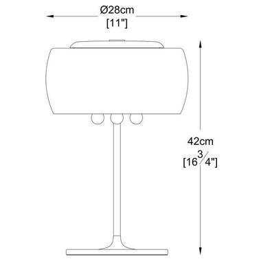 Настольная лампа Zuma Line CRYSTAL T0076-03E-F4FZ фото №5