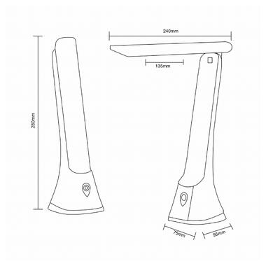 Настольная лампа Zuma Line SM-612-BL Lampa фото №2