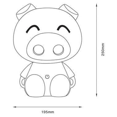 Ночник Zuma Line KDR-603B-PE PIG фото №2