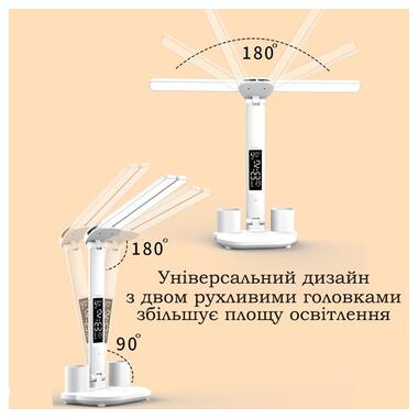 Лампа настільна світлодіодна з акумулятором XPRO Doublehead Lamp, білий (42975-_496) фото №4