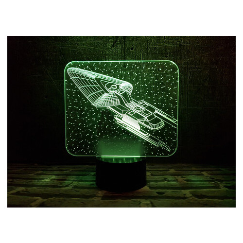 Лампа 3DToyslamp Космічний корабель 4 (06-005) фото №1