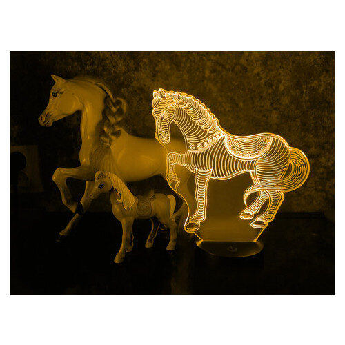 Світильник 3DToyslamp Конячка (02-007) фото №3