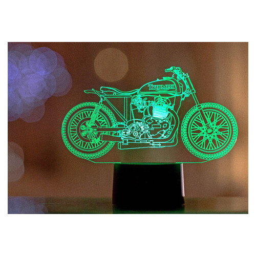 Світильник 3DToyslamp Мотоцикл 10 (s0124) фото №5