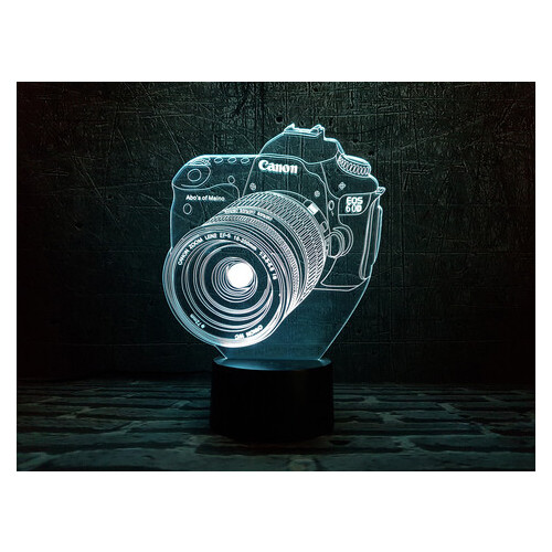 Світильник 3DToyslamp Фотоапарат (03-027) фото №1