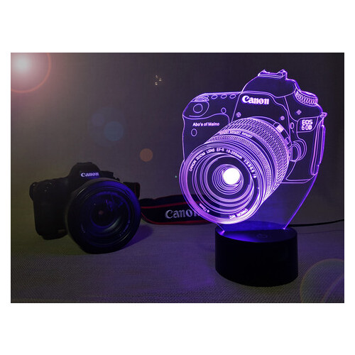 Світильник 3DToyslamp Фотоапарат (03-027) фото №4