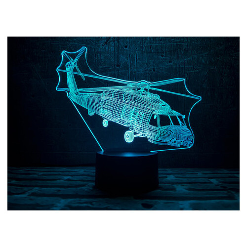 Світильник-нічник 3DToyslamp Вертоліт (09-014) фото №3