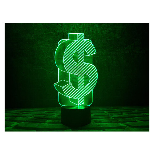Світильник 3DToyslamp Долар (03-008) фото №5