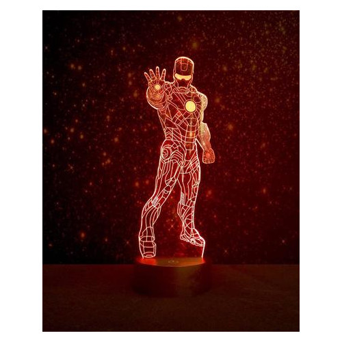 Світильник-нічник 3DToyslamp Залізна людина 1 3D Creative (C3530) фото №2