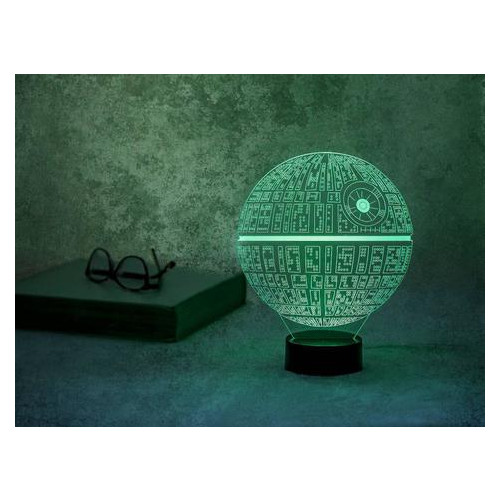 Світильник-нічник 3DToyslamp Зірка смерті 3D Creative (C3532) фото №1