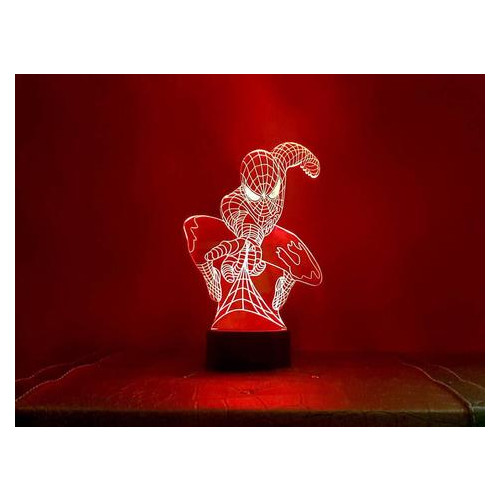 Світильник-нічник 3DToyslamp Людина павук 3D Creative (C3529) фото №2