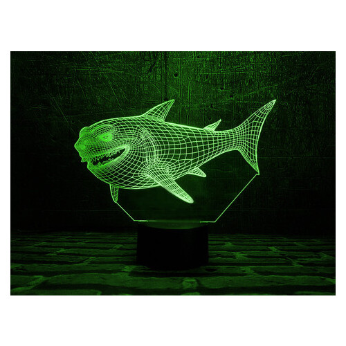 Змінна пластина для 3D ламп 3DToyslamp Акула (12-015) фото №1