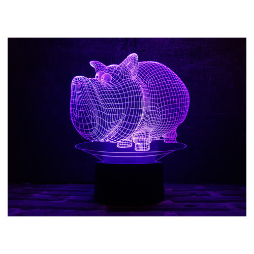 Змінна пластина для 3D ламп 3DToyslamp Дог Мог (12-049) фото №1