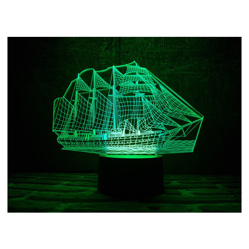 Змінна пластина для 3D нічника 3DToyslamp Корабель (12-231) фото №2