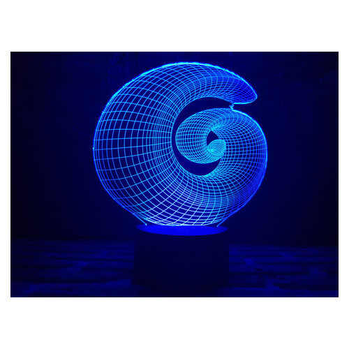 Змінна пластина для 3D нічника 3DToyslamp Спіраль (12-150) фото №1