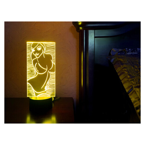 Змінна пластина для 3D світильників 3DToyslamp Дівчина (12-183) фото №2