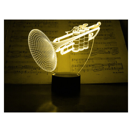 Змінна пластина для 3D світильників 3DToyslamp Труба (12-177) фото №2