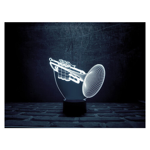 Змінна пластина для 3D світильників 3DToyslamp Труба (12-177) фото №1
