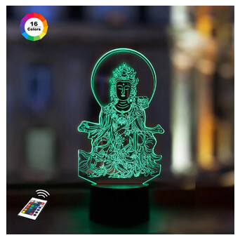 3D нічник 3DToyslamp Будда (474587КЕН) фото №1