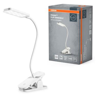 Настольная лампа Osram PANAN CLIP SQUARE DIM USB WT (4099854507496) фото №7
