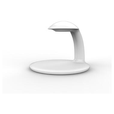 Настільна лампа з бездротовою зарядкою для телефону ProZone Mini-Light Wireless Charger White фото №3