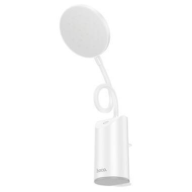 Настольная LED лампа Hoco HX10 Clip table lamp (1200mAh) White фото №24