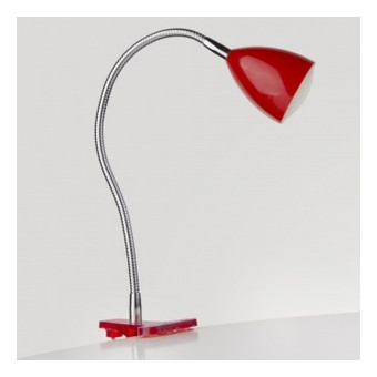 Настільна лампа світлодіодна Brille MTL-22 LED 1.8W Red на прищіпці фото №2