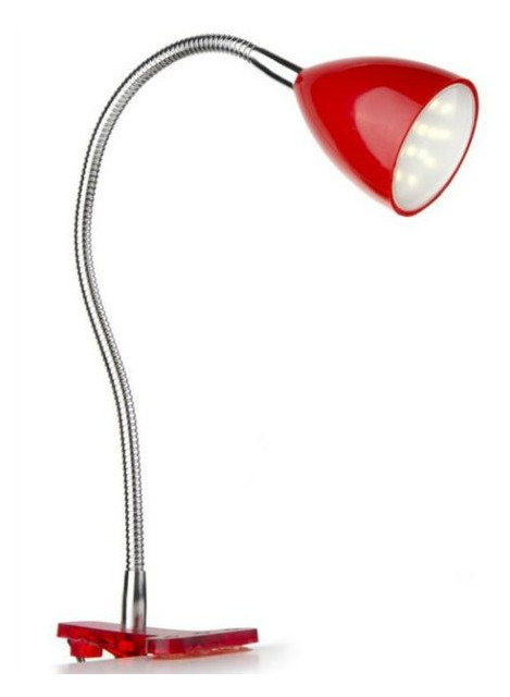 Настільна лампа світлодіодна Brille MTL-22 LED 1.8W Red на прищіпці фото №1