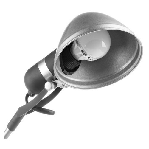 Настільна лампа Brille MTL-11 Silver/Gray офісна фото №2