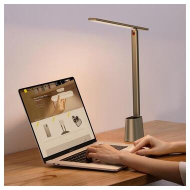 Лампа настольная BASEUS Rechargeable Folding Reading Desk Lamp DGZG-0G серая фото №5