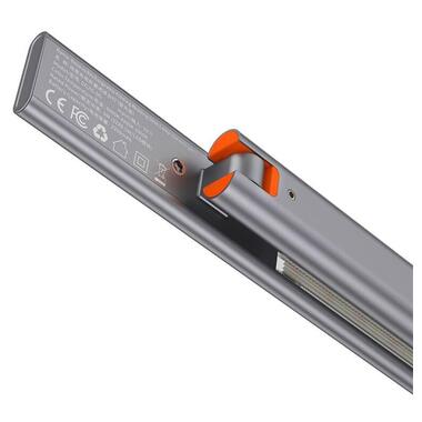 Лампа настольная BASEUS Rechargeable Folding Reading Desk Lamp DGZG-0G серая фото №3