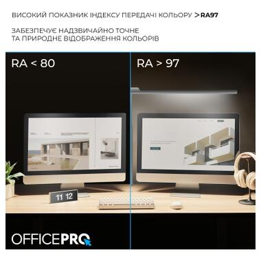 Настільна лампа OfficePro LED лампа на монітор SL210W (SL210W) фото №11