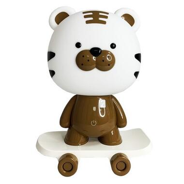 Ночник детский Тигр на скейте MGZ-1408(Brown) сетевой питание от USB  фото №1