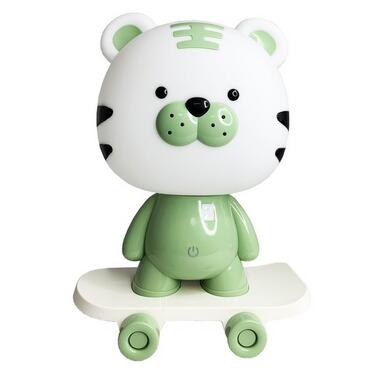 Ночник детский Тигр на скейте MGZ-1408(Green) сетевой питание от USB  фото №1