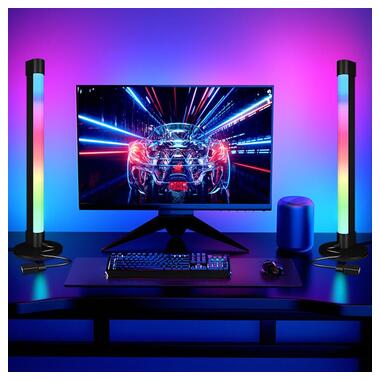 Настольная LED лампа Epik RGB 5V Panel 2 Single side Bluetooth dual pack USB with app Black фото №17