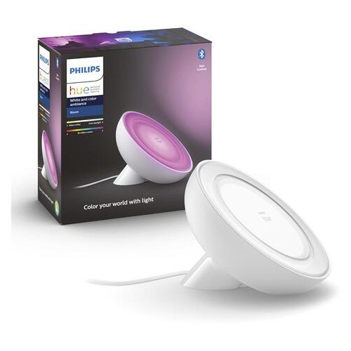 Настільна лампа Philips Hue Bloom 2000K-6500K Color Bluetooth біла (929002375901) фото №8
