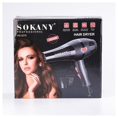 Фен для волосся з концентратором професійний Sokany SK-3210 фото №7
