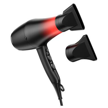 Фен Hoco Hot and cold air hair dryer HP15 черно-красный фото №3