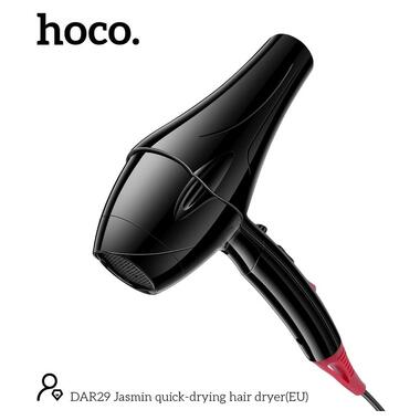 Фен HOCO Jasmin quick-drying hair dryer DAR29 черный фото №4